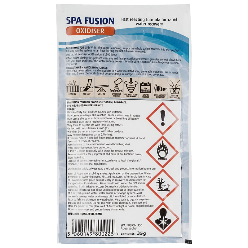 Spa Fusion Oxidiser Satchet