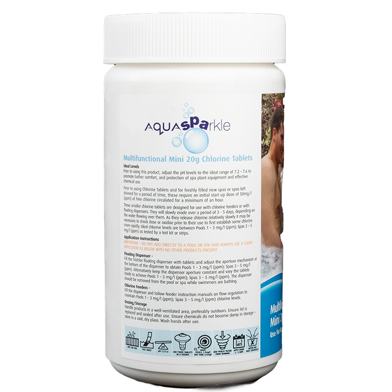 AquaSparkle Multi function Chlorine Tablets