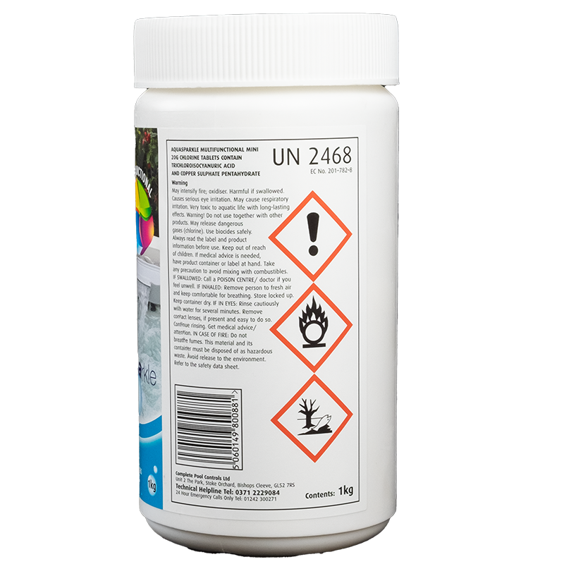 AquaSparkle Multi function Chlorine Tablets