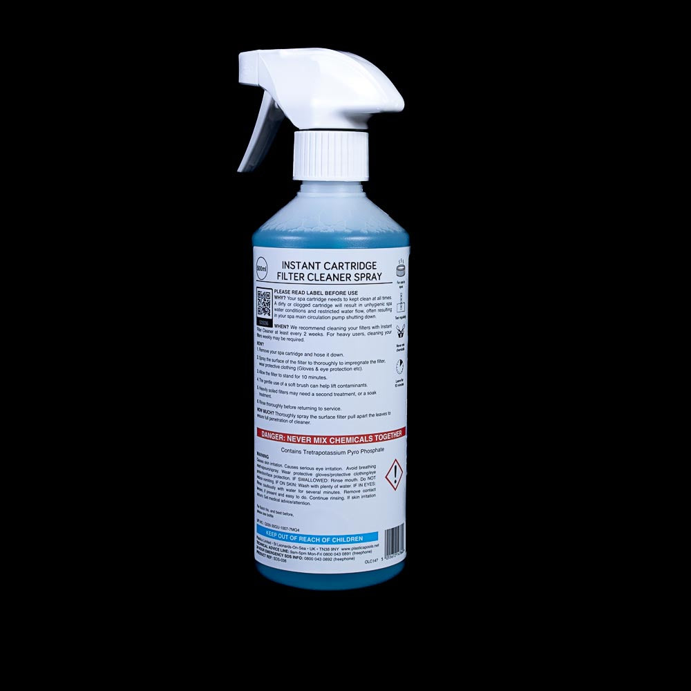 Instant Cartridge Clean Instant Cartridge Filter Cleaner Spray 500ml – Hot Tubs Oxfordshire